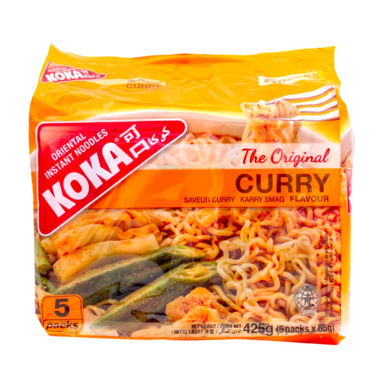 Koka M/Pack Noodles Curry 6X10X85g