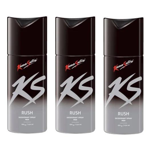 Kama Sutra Deo Rush Dare&Storm 4X(3X150ML)