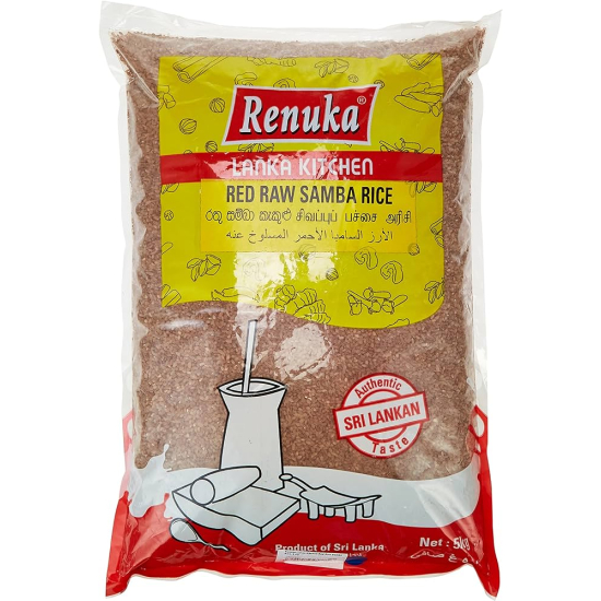 Renuka Lanka Kitchen Raw Samba Red Rice 20x1kg 