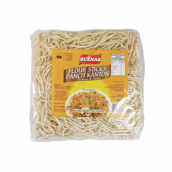 Buenas Flour Stick (Pancit Kanton) 454g, Pack Of 30