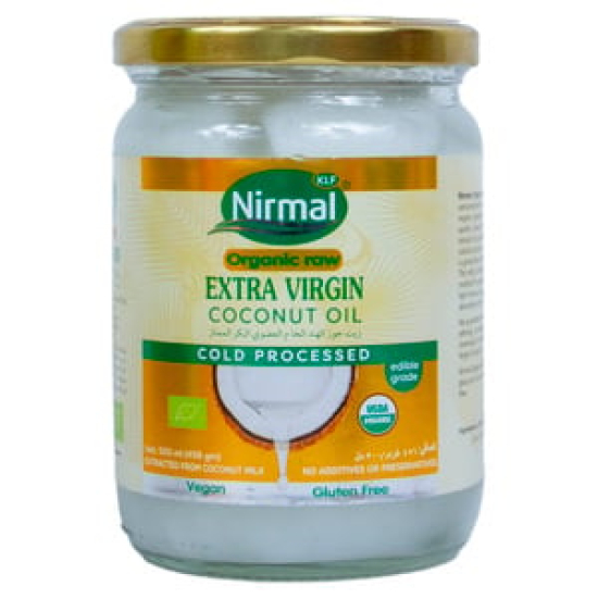 KLF Nirmal Organic Extra Virgin Coconut Oil 12x200 ml, Pack Of 2