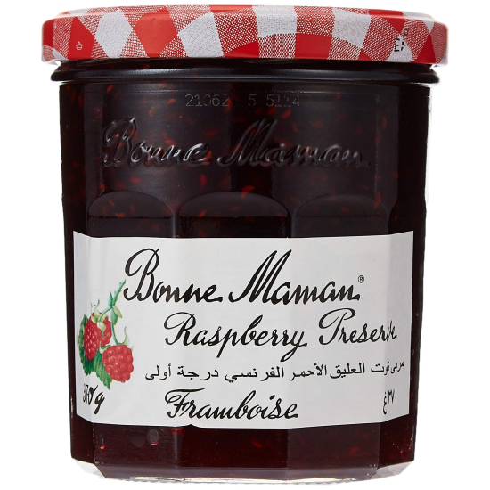 Bonne Maman Jam Raspberry Preserve 370g, Pack Of 6