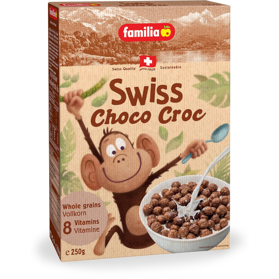 Familia Swiss Choco Croc Cereal 250g, Pack Of 6