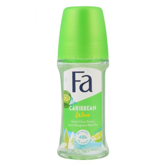 Fa Caribbean Lemon Deodorant Roll-On 50ml, Pack Of 12