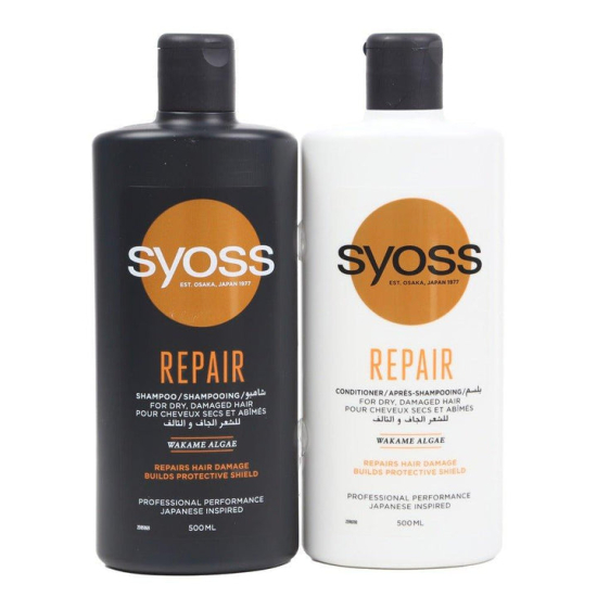 Syoss Repair Shampoo + Conditioner Combo Pack 500 ml, Pack Of 6