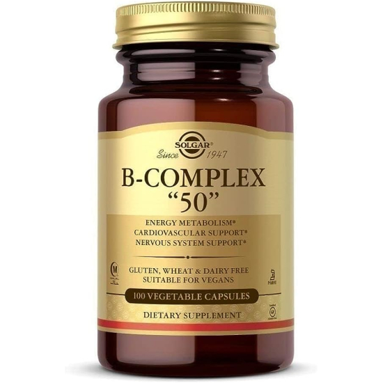 Solgar B Complex 50 100 Vegetable Capsules