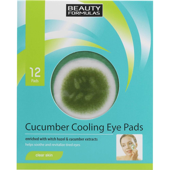 Beauty Formula Clear Skin Cucumber Cooling Eye Pads 12pcs