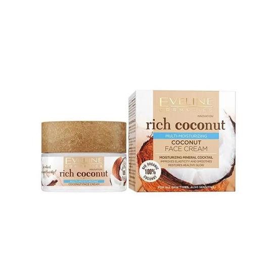 Eveline Rich Coconut Multi-Moisturizing Coconut Face Cream 50ml