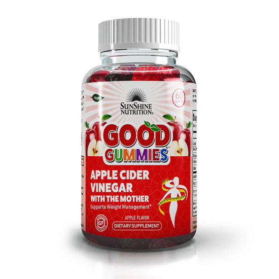 Sunshine Nutrition Good Gummies Apple Cider Vinegar 60 Tablets