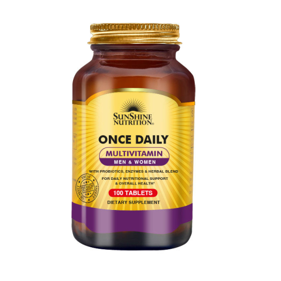 Sunshine Nutrition Once Daily Multivitamin Men & Women 100 Tablets