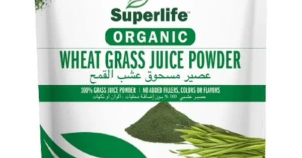 Organic wheatgrass juice top powder