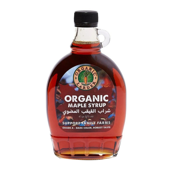 Organic Larder Grade-A Maple Dark Syrup, Pack Of 6x375ml