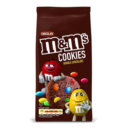 M&M's Double Chocolate Cookies 8x180g, Pack Of 3