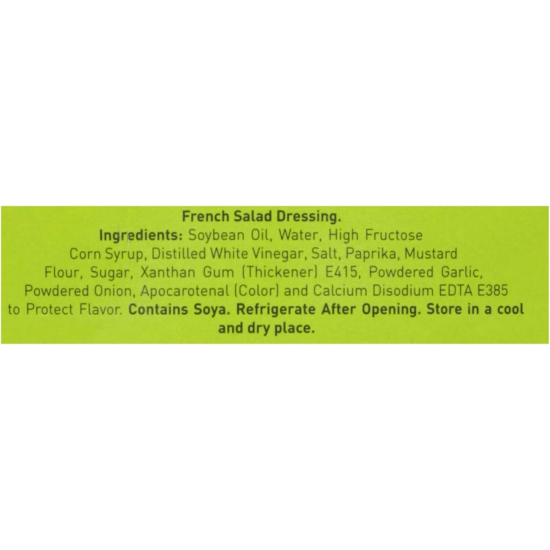 American Kitchen French Salad Dressing 6x16 Oz, Pack Of 6