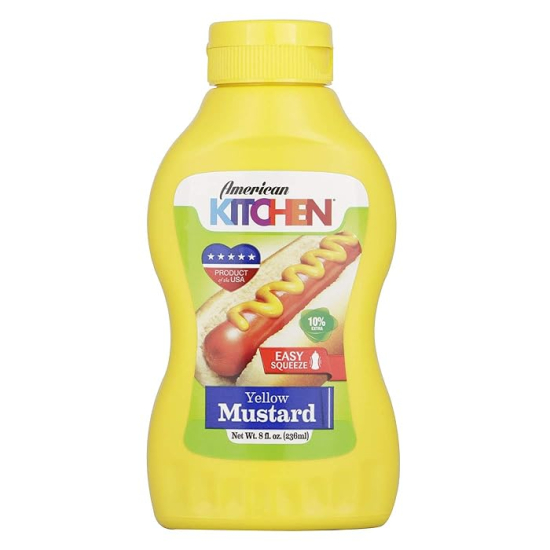 American Kitchen Yellow Mustard 236ml, Pack Of 12