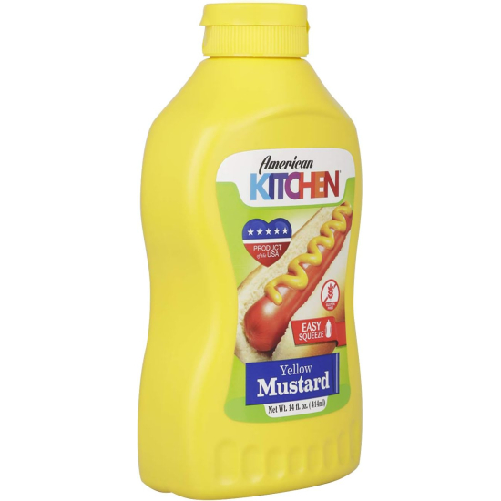 American Kitchen Yellow Mustard 414 ml, Pack Of 12