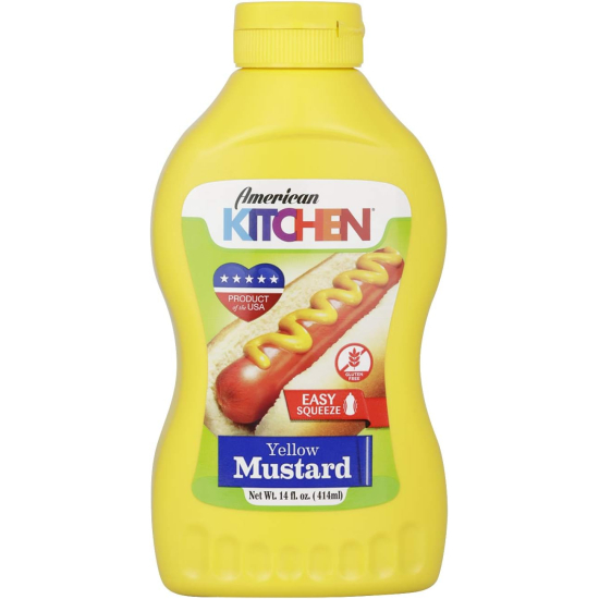 American Kitchen Yellow Mustard 414 ml, Pack Of 12