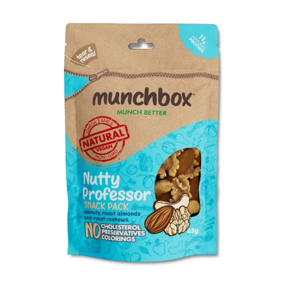 Munchbox Snack Pack Nutty Professor 45g, Pack Of 10