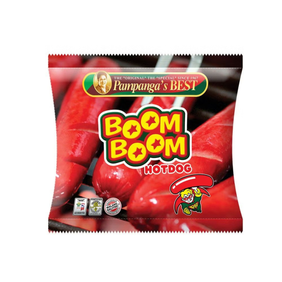 Pampanga's Best Boom Boom Jumbo Hotdog 480g, Pack Of 24