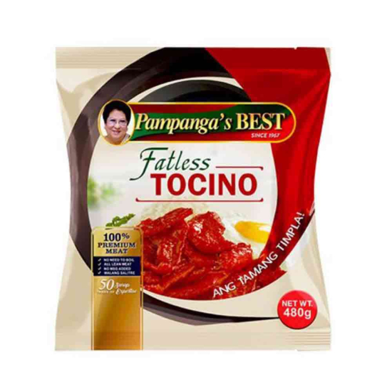 Pampangas Best Tocino Fatless 480g, Pack Of 30