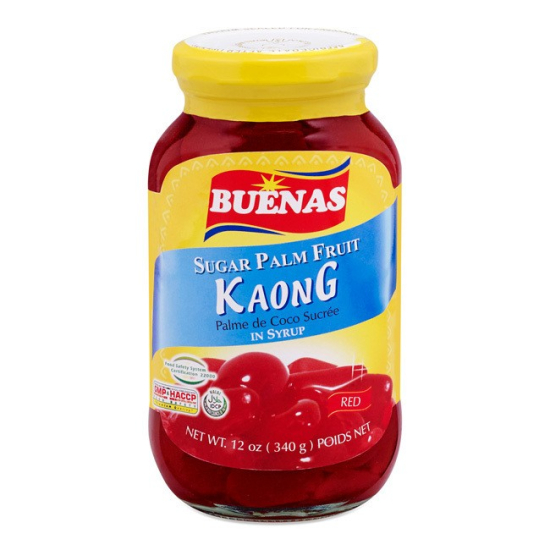 Buenas Sugar Palm Fruit (Red Kaong) 340g, Pack Of 24