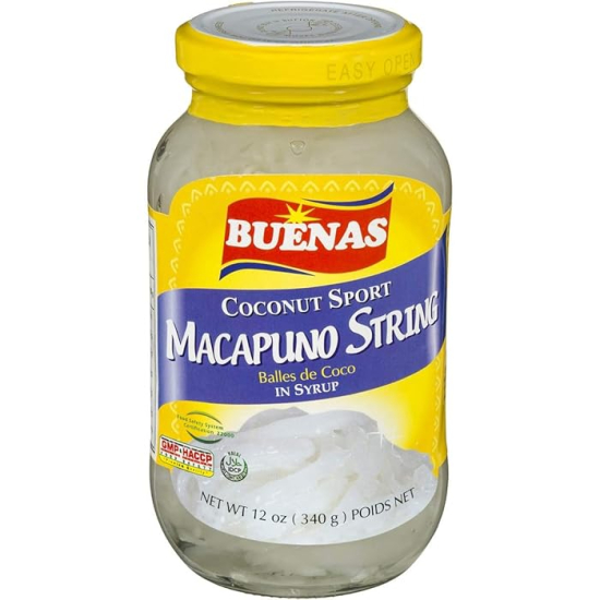 Buenas Coconut Sport Macapuno String 340g, Pack Of 24