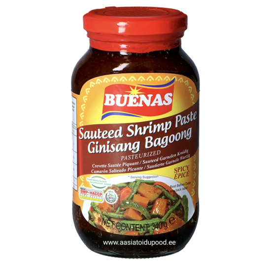 Buenas Sauteed Shrimp Spicy Bagoong 12 Oz, Pack Of 24