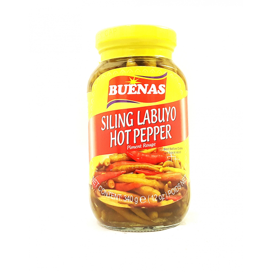 Buenas Siling Labuyo Hot Pepper 340g, Pack Of 12 Oz