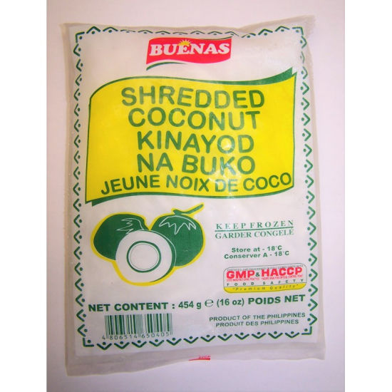 Buenas Shredded Coconut 454g, 1x20x454g