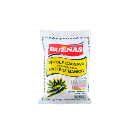 Buenas Whole Cassava  Kamoting Kahoy 454g, Pack Of 20