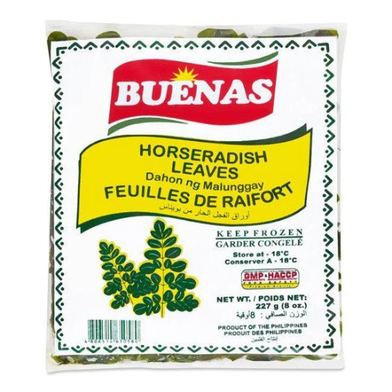 Buenas Horse Radish Leaves Frozen 8 Oz, Pack Of 30