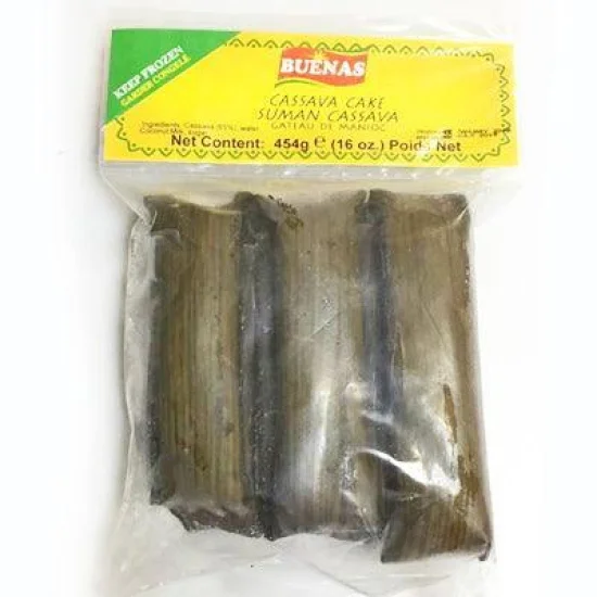 Buenas Cassava Cake Suman Cassava Frozen 454g, Pack Of 25