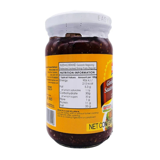 Buenas Sauteed Shrimp Paste Regular 250g, Pack Of 24