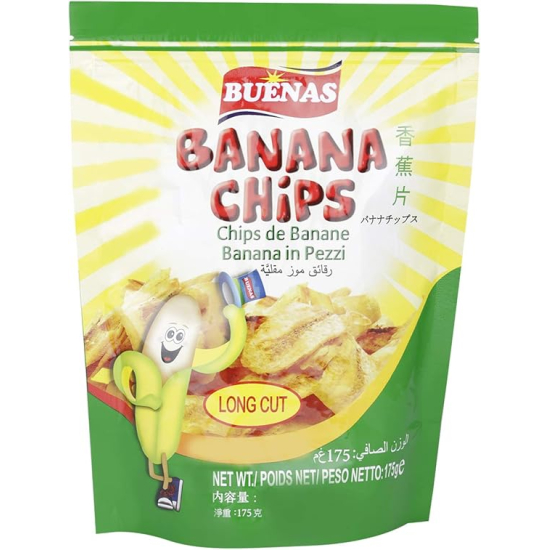 Buenas Banana Long Cut Chip 200g, Pack Of 20