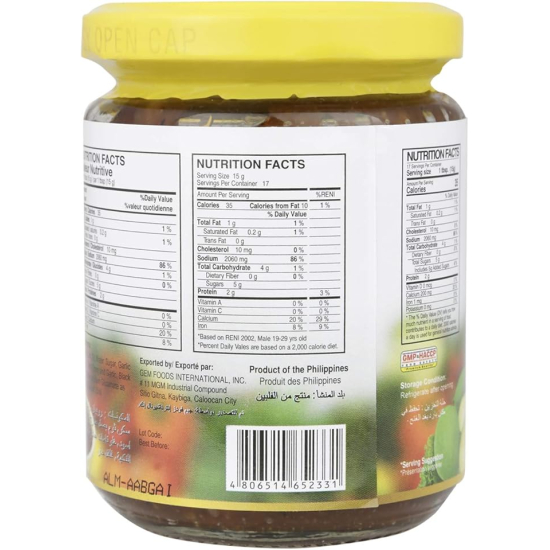 Buenas Bagoong Garlic 250g, Pack Of 24