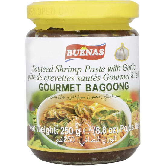 Buenas Bagoong Garlic 250g, Pack Of 24