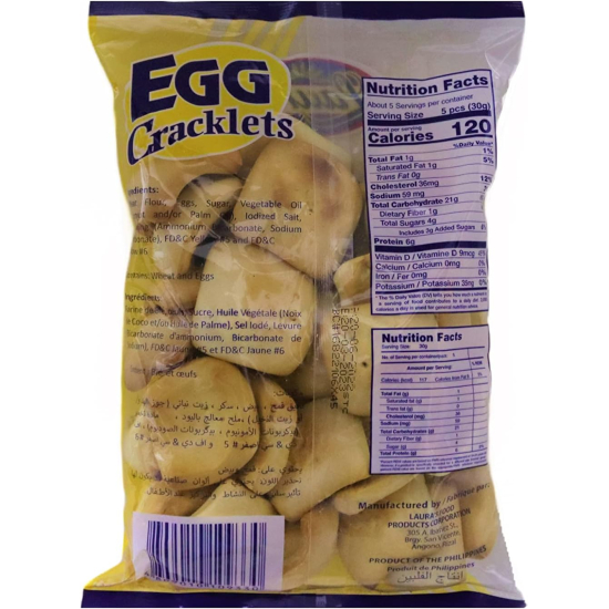 Laura's Egg Cracklets 150g, Pack Of 30