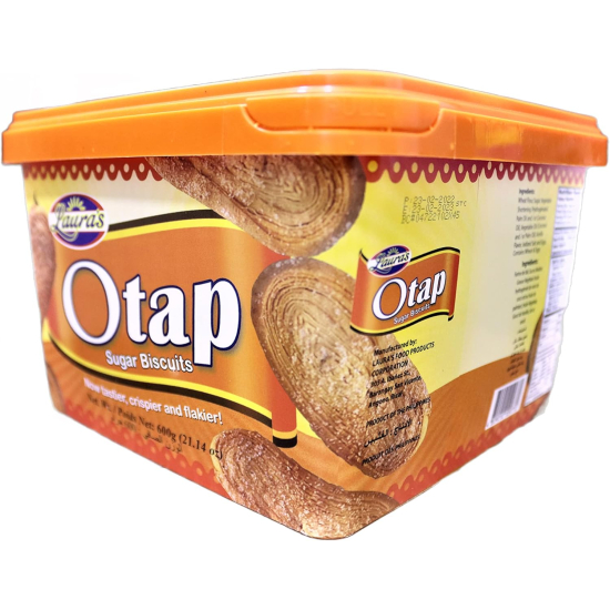 Laura's Otap Sugar Biscuit 600g, Pack Of 12