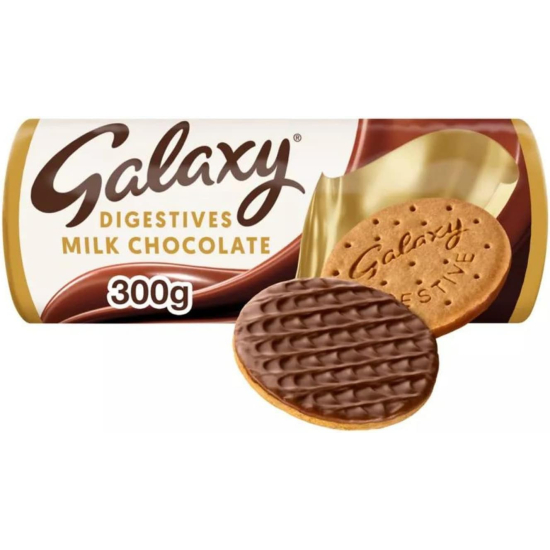 Galaxy Digestives Smooth Milk Chocolate Biscuits 300g, Pack Of 21