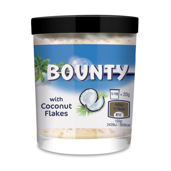 Bounty Milk Spread With Coconut Flakes 6x200g, Pack Of 6