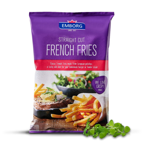 Emborg French Fries Strait Cut 4x2.5kg, Pack Of 3