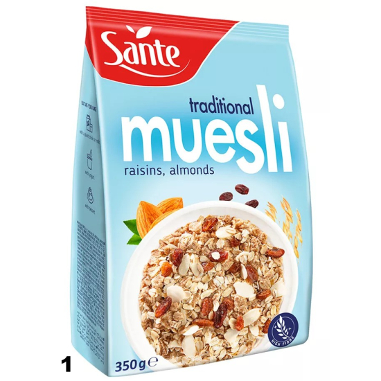 Sante Whole Grain Traditional Muesli 14x350g