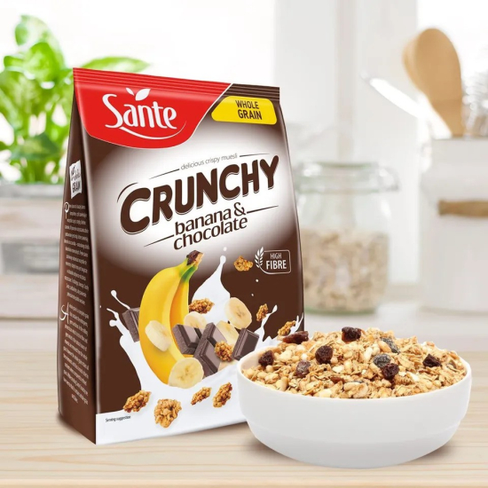 Sante Crunchy Banana & Chocolate Muesli 14x350g