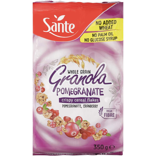 Sante Granola Pomegranate Crispy Cereal Flakes, 14x350g