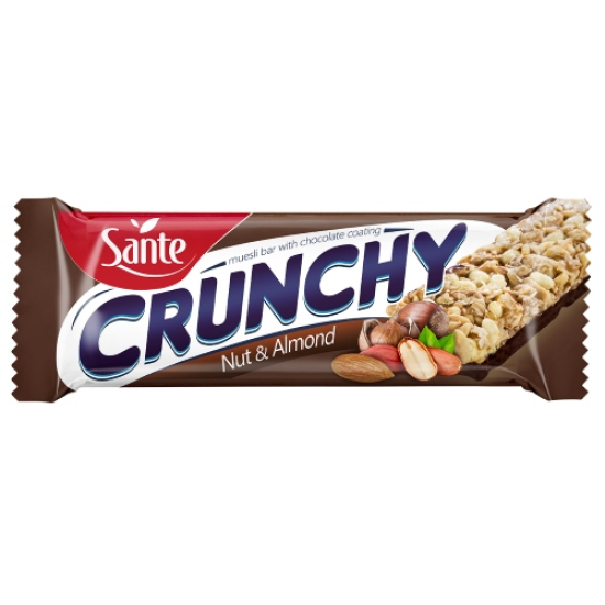 Sante Crunchy With Nuts, Almonds And Chocolate Bar 25x40g