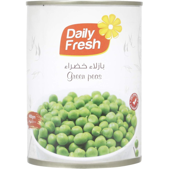 Daily Fresh Green Peas 400g, Pack Of 12