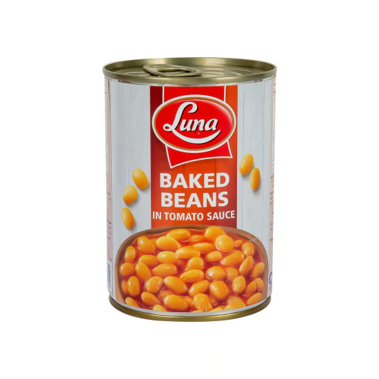 Luna Baked Beans In Tomato Sauce 380g, Pack Of 24