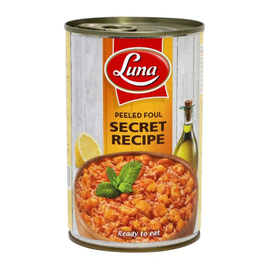 Luna Secret Recipe Peeled Foul Beans 450g, Pack Of 12