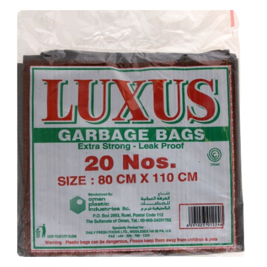 Luxus Garbage Bag 20 Pieces 80x110cm, Pack Of 20