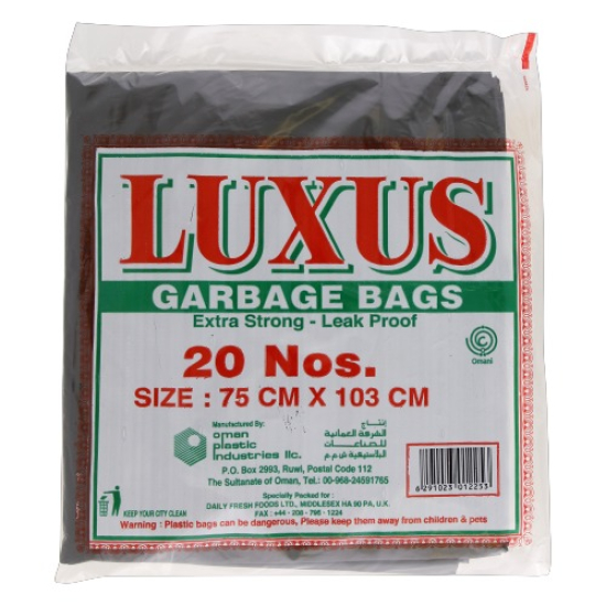 Luxus Garbage Bag 20 Pieces 75x103cm, Pack Of 20